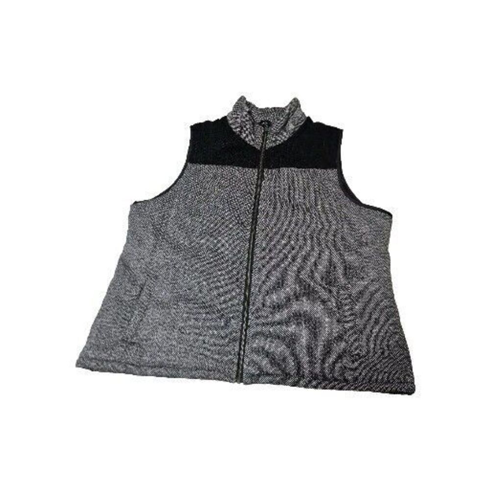 Natural Reflections Black Vest Full Zip Size 2XL